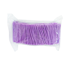 Púrpura Aguja de hilo de coser a mano de plástico, bordado de ojos grandes, aguja de suéter hecha a mano, Al por mayor aguja de plastico, púrpura, 90 mm, 1000 unidades / bolsa