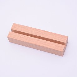 BurlyWood Wooden Chassis, Business Card Display Frame, Rectangle, BurlyWood, 100x30x20mm