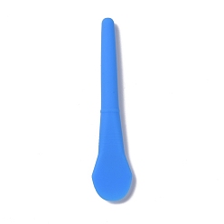 Dodger Blue Silicone Stirring Sticks, Reusable Resin Craft Tool, Dodger Blue, 140x31x13mm