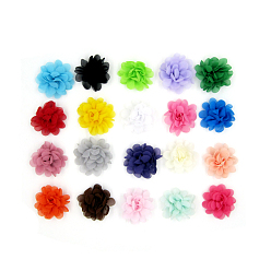 Color mezclado Accesorios del traje del cordón, flor, color mezclado, 50 mm