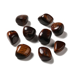 Tiger Eye Natural Red Tiger Eye Beads, Tumbled Stone, Healing Stones, for Reiki Healing Crystals Chakra Balancing, Vase Filler Gems, No Hole/Undrilled, Nuggets, 17~30x15~27x8~22mm