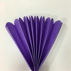 Violet Bleu Boules de fleurs en papier, pour la décoration de mariage, articles de fête, bleu violet, 20 cm