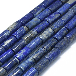 Lapis Lazuli Lapis-lazuli, brins de perles naturels , colonne, 15~17x7.5~8mm, Trou: 1.2mm, Environ 24~25 pcs/chapelet, 14.7~15.5 pouce (37.5~39.5 cm)
