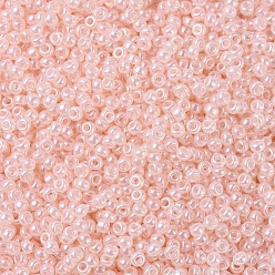 (RR519) Pink Pearl Ceylon MIYUKI Round Rocailles Beads, Japanese Seed Beads, 11/0, (RR519) Pink Pearl Ceylon, 2x1.3mm, Hole: 0.8mm, about 50000pcs/pound