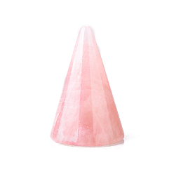 Розовый Кварц Генераторы энергии конический оргонит из натурального розового кварца, конус рейки камень для балансировки энергии медитативной терапии, 25x40 мм