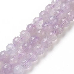 Amethyst Natural Amethyst Beads Strands, Round, 8.5mm, Hole: 0.8mm, about 47pcs/strand, 15.35''(39cm)