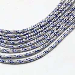 Plata Cuerdas de cable de poliéster y spandex, 1 núcleo interno, plata, 2 mm, aproximadamente 109.36 yardas (100 m) / paquete