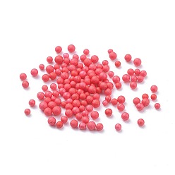 Rouge Boules de mousse artisanales, ronde, pour la fabrication d'artisanat de vacances de mariage bricolage, rouge, 1.5~3.5mm