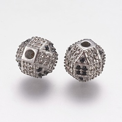 Stainless Steel Color 304 Stainless Steel Rhinestone Beads, Round, Stainless Steel Color, 10x10mm, Hole: 2mm