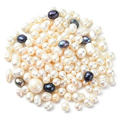 Color mezclado Perlas de concha de perla, oval, color mezclado, 6~10x3~10x2.5~10 mm, agujero: 0.6~1 mm