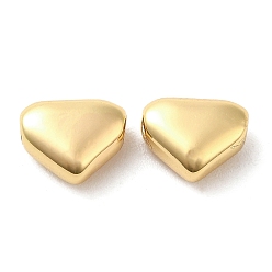 Настоящее золото 18K Латунные бусины, сердце, реальный 18 k позолоченный, 5x6.5x3 мм, отверстие : 1.2 мм