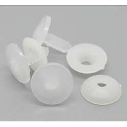 White Plastic Craft Doll Joints, Dolls Accessories For DIY Crafts, White, 20mm