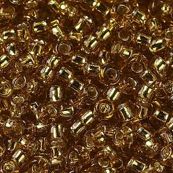 (22C) Silver Lined Topaz TOHO Round Seed Beads, Japanese Seed Beads, (22C) Silver Lined Topaz, 11/0, 2.2mm, Hole: 0.8mm, about 5555pcs/50g