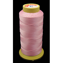 Бледно-Розовый Нейлоновой нити швейные, 12 -ply, катушка шнура, розовый жемчуг, 0.6 мм, 150 ярдов / рулон
