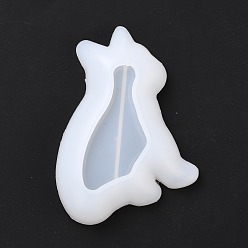 Белый Силиконовые формы для посуды своими руками, формы для литья смолы, формы для хранения, французский бульдог, белые, 132x97x24 мм