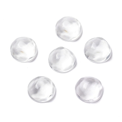 Clear Transparent Resin Cabochons, Water Ripple Cabochons, Half Round, Clear, 19.5x8mm