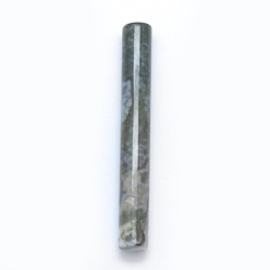 Ágata de Musgo Cuentas de ágata de musgo natural,, columna, perlas sin perforar / sin orificios, 75~76x10 mm