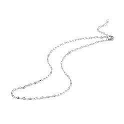 Color de Acero Inoxidable 304 collar de cadena de acero inoxidable para hombres y mujeres, color acero inoxidable, 17.52 pulgada (44.5 cm)