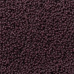 (RR497) Opaque Chocolate Perles rocailles miyuki rondes, perles de rocaille japonais, (rr 497) chocolat opaque, 15/0, 1.5mm, trou: 0.7 mm, sur 5555 pcs / bouteille, 10 g / bouteille