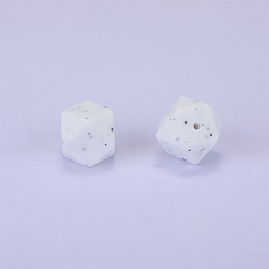 Blé Perles de silicone hexagonales, perles à mâcher pour les jouets de dentition, Diy soins infirmiers colliers faisant, blé, 23x17.5x23mm, Trou: 2.5mm