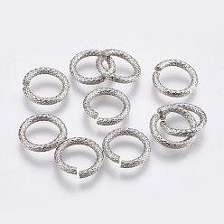 Color de Acero Inoxidable 304 de acero inoxidable anillos del salto abierto, color acero inoxidable, 12x2 mm, diámetro interior: 8 mm