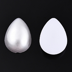 Кремово-белый Абс пластмассовые имитационные жемчужные кабошоны, слеза, белые, 18x13x5 мм, около 1000 шт / упаковка