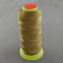 Amarilla Oscura Hilo de coser de nylon, vara de oro oscuro, 0.6 mm, sobre 500 m / rollo