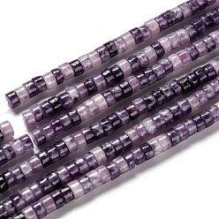 Lilac Jade Natural Lilac Jade Beads Strands, Heishi Beads, Flat Round/Disc, 4.5x2~3mm, Hole: 0.8mm, about 158pcs/strand, 15.08 inch(38.3~41.3cm)