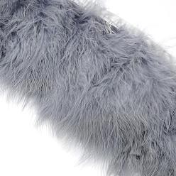 Gainsboro Fashion Feather Cloth Strand Costume Accessories, Gainsboro, 120~190x28~56mm, about 2m/bag