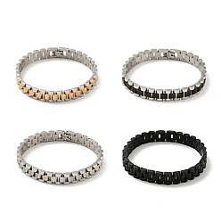 Couleur Mélangete 304 bracelet chaîne à maillons épais en acier inoxydable, bracelet de montre bracelet chaîne pour hommes femmes, couleur mixte, 8-5/8 pouce (21.8 cm)