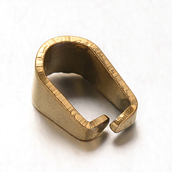 Oro Revestimiento iónico (ip) 304 fianzas de acero inoxidable a presión, dorado, 7x3.5x4.5 mm, pin: 1x0.5 mm