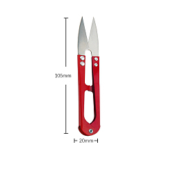 Red High-carbon Steel Scissors, Embroidery Scissors, Sewing Scissors, Red, 105x25mm
