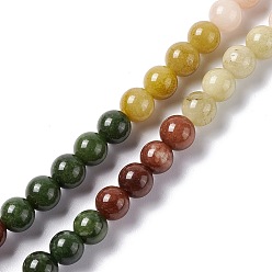 Autres Jades Chapelets de perles en jade naturel, teint, ronde, 6.5mm, Trou: 1mm, Environ 62 pcs/chapelet, 15.16'' (38.5 cm)