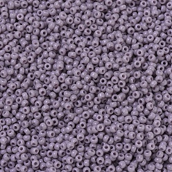 (RR410) Mauve Opaque Perles rocailles miyuki rondes, perles de rocaille japonais, 11/0, (rr 410) mauve opaque, 2x1.3mm, trou: 0.8 mm, environ 50000 pièces / livre