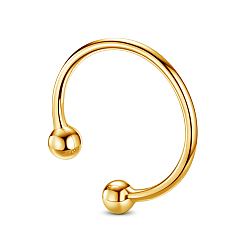 Oro Anillos de plata de ley shegrace 925, anillos abiertos, dorado, tamaño de 10, 20 mm