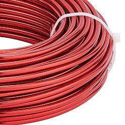 Red Round Aluminum Wire, for Jewelry Making, Red, 15 Gauge, 1.5mm, about 328.08 Feet(100m)/500g
