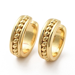 Real 18K Gold Plated Brass Open Cuff Earrings for Women, Cadmium Free & Nickel Free & Lead Free, Real 18K Gold Plated, 14.5x4mm