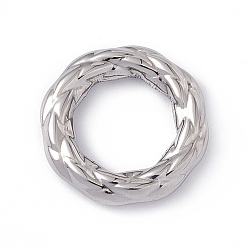 Нержавеющая Сталь Цвет 304 нержавеющей стали связывающий кольца, твист кольцо, цвет нержавеющей стали, 20x3.5 мм, внутренний диаметр: 11.7 мм