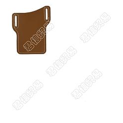 Saddle Brown Gorgecraft 2Pcs PU Leather Mobile Phone Belt Pouch, Hiking Phone Case Cover, Saddle Brown, 16.8x13.5x0.35cm