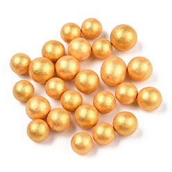 Verge D'or Petites boules de mousse artisanales, ronde, pour la fabrication d'artisanat de vacances de mariage bricolage, verge d'or, 7~10mm