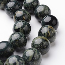 Jaspe Kambaba Brins de perles rondes en jaspe kambaba naturel, 6mm, Trou: 1mm, Environ 63~65 pcs/chapelet, 15 pouce