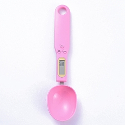Pink Electronic Digital Spoon Scales, 500g/0.1g Accurate Weighing Teaspoon Scale, with LCD Display, with Electronic, Pink, 233x57.5x20.5mm