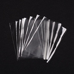 Прозрачный OPP мешки целлофана, прямоугольные, прозрачные, 10x7 см, одностороннее толщина: 0.035 мм