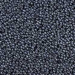 (RR2001) Матовый Темно-металлическо-серый Цвет Миюки круглые бусины рокайль, японский бисер, 8/0, (rr 2001) матовая бронза, 8/0, 3 мм, отверстие : 1 мм, Около 2111~2277 шт / 50 г