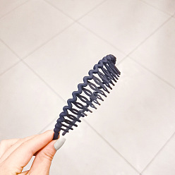 Шифер Серый Пластиковые зигзагообразные резинки для волос в виде зубов акулы, широкие аксессуары для волос для женщин, шифер серый, 120 мм