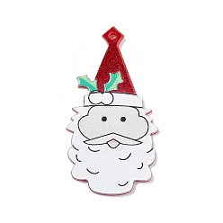 Santa Claus Акриловые подвески на рождественскую тематику, Дед Мороз, Дед Мороз, 64.5x34x2 мм, отверстие : 2 мм