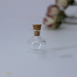 Прозрачный Орнамент из пробковых бутылок лэмпворк, пустые бутылки желаний, флаконы своими руками для подвесных украшений, прозрачные, 1.7x2.2 см