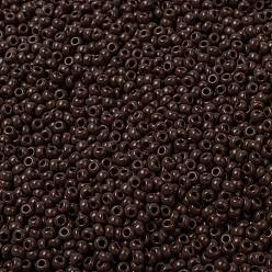 (RR419) Непрозрачный Красно-коричневый Миюки круглые бусины рокайль, японский бисер, (rr 419) непрозрачный красно-коричневый, 8/0, 3 мм, отверстие : 1 мм, Около 2111~2277 шт / 50 г
