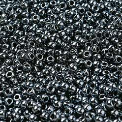 (81) Metallic Hematite Toho perles de rocaille rondes, perles de rocaille japonais, (81) hématite métallique, 11/0, 2.2mm, Trou: 0.8mm, environ 50000 pcs / livre