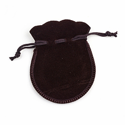 Кокосово-Коричневый Тыква бархатные сумки, кокосового коричневый, 12x9 см